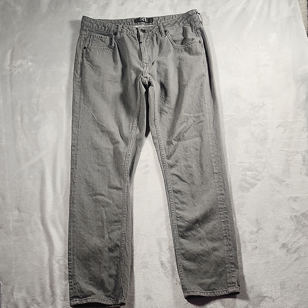 Simons Gray Straight Jeans Casual Style